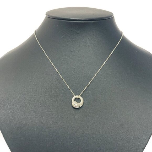 Tiffany & Co Silver Eternal Circle Necklace 4.0 g 925 Engraved Necklace